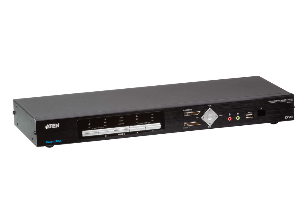 Aten 4-Port DVI Multi-View KVMP Switch, Quad View with Picture in Picture, support up to 1920 x 1200 @ 60 Hz, 4 DVI USB KVM Cables Included - Image 4