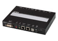 Aten Single Port DVI KVM Over IP with Audio and Virtual Media, supports up to 1920 x 1200 @ 60Hz, 1 DVI USB KVM Cable included, Dual RS232 serial port - Image 1