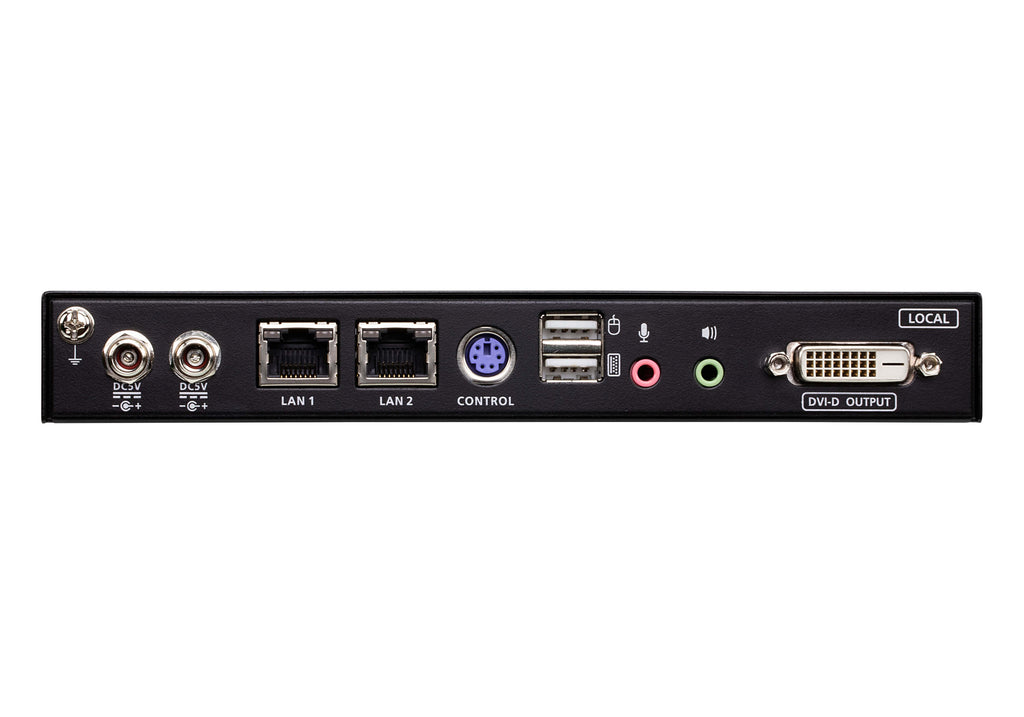 Aten Single Port DVI KVM Over IP with Audio and Virtual Media, supports up to 1920 x 1200 @ 60Hz, 1 DVI USB KVM Cable included, Dual RS232 serial port - Image 2