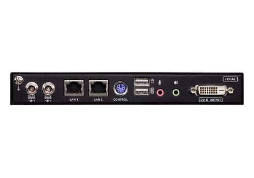 Aten Single Port DVI KVM Over IP with Audio and Virtual Media, supports up to 1920 x 1200 @ 60Hz, 1 DVI USB KVM Cable included, Dual RS232 serial port - Image 2