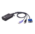 ATEN USB VGA KVM over IP Mini, VGA input resolutions up to 1920 × 1200 @ 60 Hz with 24-bit color depth, Hook design, BIOS level access - Image 1
