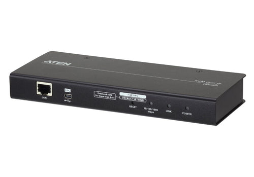 ATEN Single Port VGA KVM over IP Switch, supports up to 1920 x 1200 @ 60Hz, 1 VGA USB and PS/2 KVM Cable included - Image 1