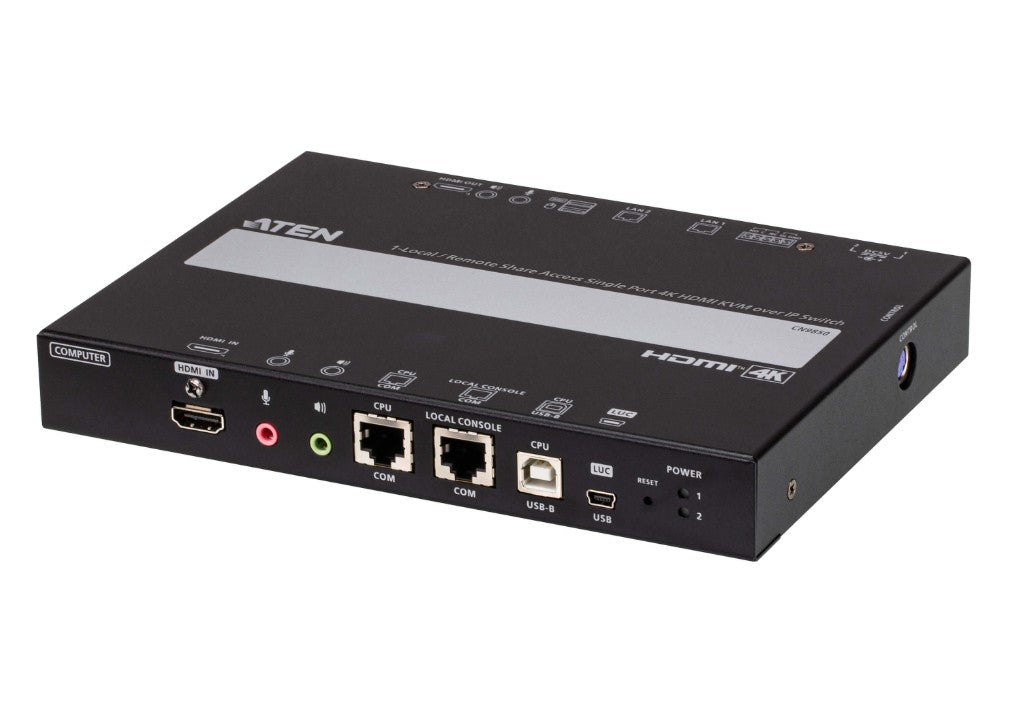 Aten 1-Local / Remote Shared Access Single Port 4K HDMI KVM over IP Switch with Redundant LAN and Power, up to 4K DCI (4096 x 2160) @ 30 Hz - Image 5