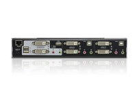 Aten Desktop KVMP Switch 2 Port Dual Display DVI Dual Link w/ audio, 2x Custom KVM Cables Included, 2x USB Port, Selection Via Front Panel - Image 2