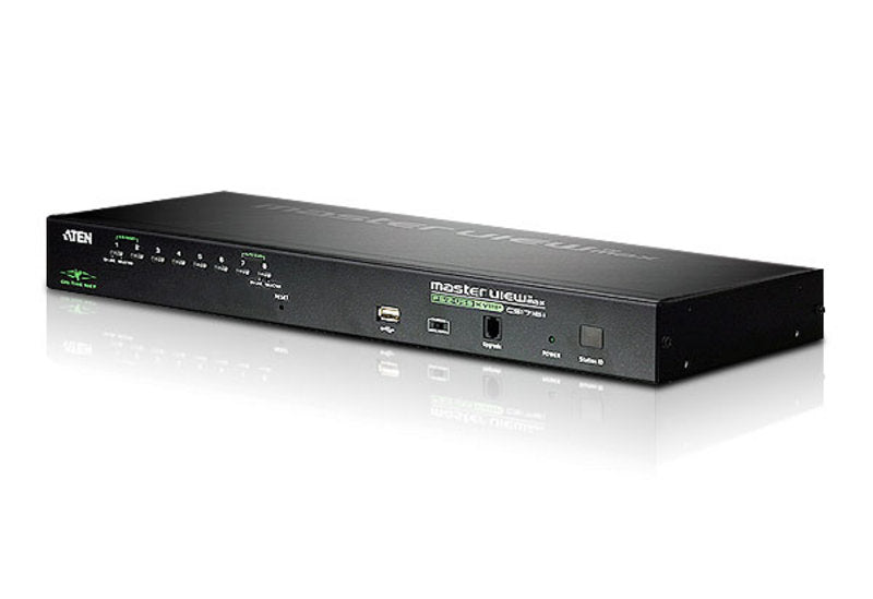 Aten 8 Port Rackmount USB-PS/2 VGA KVMP Over IP Switch with USB 2.0 Hub and Daisy Chain - Image 3