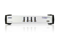 Aten Desktop KVMP Switch 4 Port Dual Display VGA w/ audio, 4x Custom KVM Cables Included, 2x USB Port, Selection Via Front Panel - Image 3