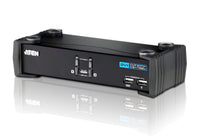 Aten Desktop KVMP Switch 2 Port Single Display DVI w/ audio, 2x Custom KVM Cables Included, 2x USB Port, Selection Via Front Panel - Image 4