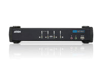 Aten Desktop KVMP Switch 4 Port Single Display DVI w/ audio, 4x Custom KVM Cables Included, 2x USB Port, Selection Via Front Panel - Image 3