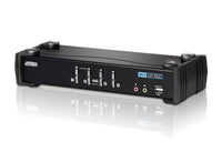 Aten Desktop KVMP Switch 4 Port Single Display DVI w/ audio, 4x Custom KVM Cables Included, 2x USB Port, Selection Via Front Panel - Image 5