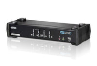 Aten Desktop KVMP Switch 4 Port Single Display DVI w/ 7.1 audio, 4x Custom KVM Cables Included, 2x USB Port, Selection Via Front Panel - Image 5
