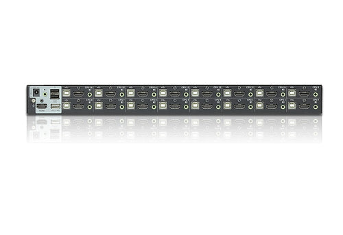 Aten Desktop KVM Switch 16 Port Single Display HDMI w/ audio, 2x Custom KVM Cables Included Only - Image 2