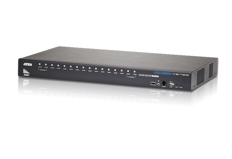 Aten Desktop KVM Switch 16 Port Single Display HDMI w/ audio, 2x Custom KVM Cables Included Only - Image 1