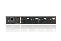 Aten Desktop KVMP Switch 4 Port Single Display HDMI w/ Dolby HD audio, 4x Custom KVM Cables Included, 2x USB Port, Selection Via Front Panel - Image 2