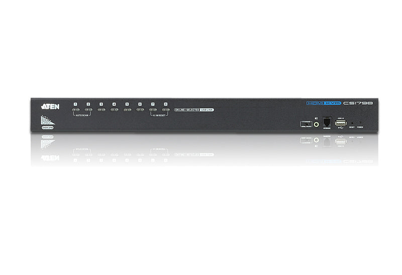 Aten Desktop KVM Switch 8 Port Single Display HDMI w/ Audio, 2x Custom KVM Cables Included, Cascadable Up to 512 Computers via 3 Levels, Multi Display - Image 3
