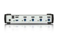 Aten Desktop KVMP Switch 4 Port Single Display DisplayPort w/ audio, Cables Included, 2x USB Port, Selection Via Front Panel - Image 2