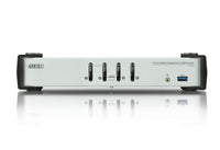 Aten Desktop KVMP Switch 4 Port Single Display DisplayPort w/ audio, Cables Included, 2x USB Port, Selection Via Front Panel - Image 3