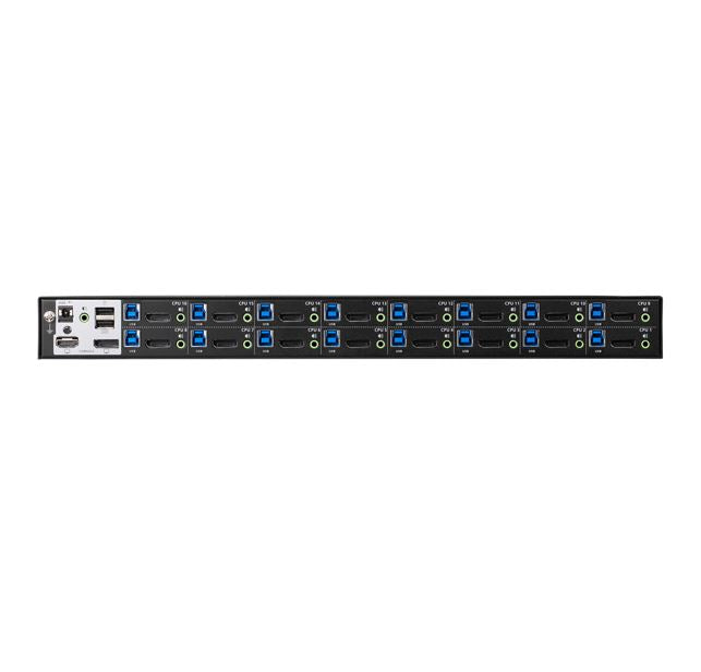 Aten CS19216, 16- Port USB3.0 4K DisplayPort KVM Switch, Superior video quality, Cascadable to two levels-control up to 256 computers, Video DynaSync™ - Image 2