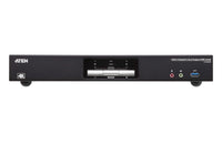 Aten Desktop KVMP Switch 2 Port Dual Display 4k DisplayPort w/ audio, Cables Included, 2x USB Port, Selection Via Front Panel - Image 3