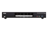Aten Desktop KVMP Switch 4 Port Dual Display 4k DisplayPort w/ audio, Cables Included, 2x USB Port, Selection Via Front Panel - Image 3