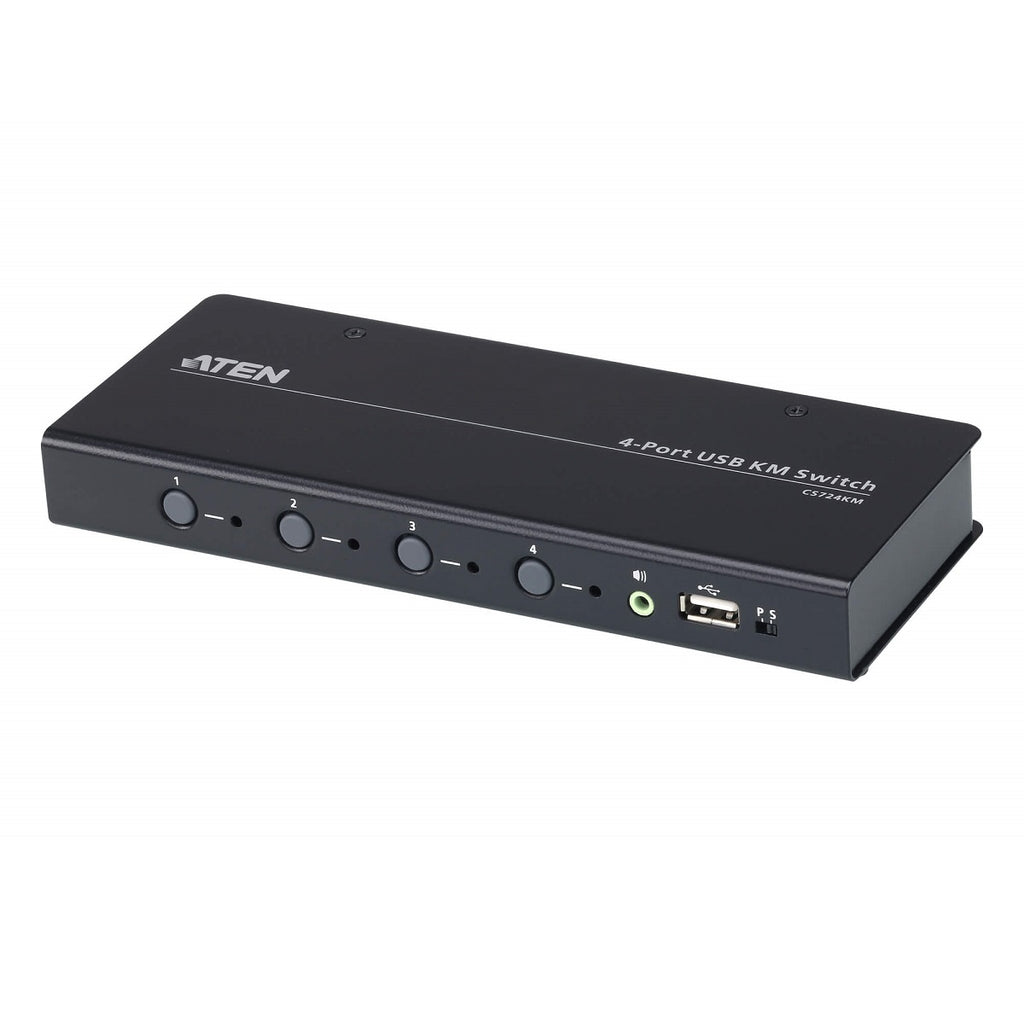 Aten KM Switch 4 Port USB Boundless Switching w/ Audio, Cables Included, Daisy Chain Up to 2 (8 Computers Total) - Image 5