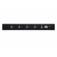 Aten KM Switch 4 Port USB Boundless Switching w/ Audio, Cables Included, Daisy Chain Up to 2 (8 Computers Total) - Image 2