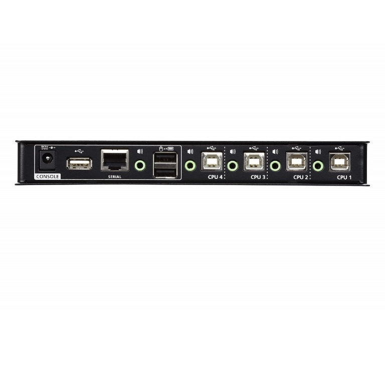 Aten KM Switch 4 Port USB Boundless Switching w/ Audio, Cables Included, Daisy Chain Up to 2 (8 Computers Total) - Image 4