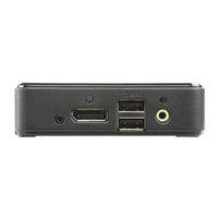 Aten Slim KVM Switch 2 Port Single Display DisplayPort w/ audio, Cables Included, Remote Port Selector, - Image 2
