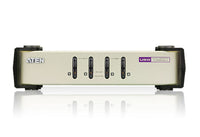 Aten Desktop KVM Switch 4 Port Single Display VGA, 4x Custom KVM Cables Included, Selection Via Front Panel, Auto Scan Mode, - Image 3