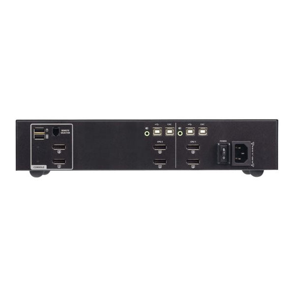 Aten 2-Port USB DisplayPort Dual Display Secure KVM Switch with CAC (PSD PP v4.0 Compliant)
