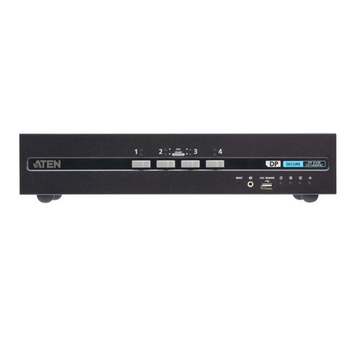 Aten 4-Port USB DisplayPort Dual Display Secure KVM Switch with CAC (PSD PP v4.0 Compliant) - Image 1