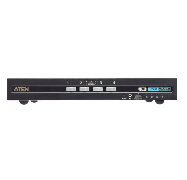 Aten 4-Port USB DisplayPort Secure KVM Switch with CAC (PSD PP v4.0 Compliant) - Image 1