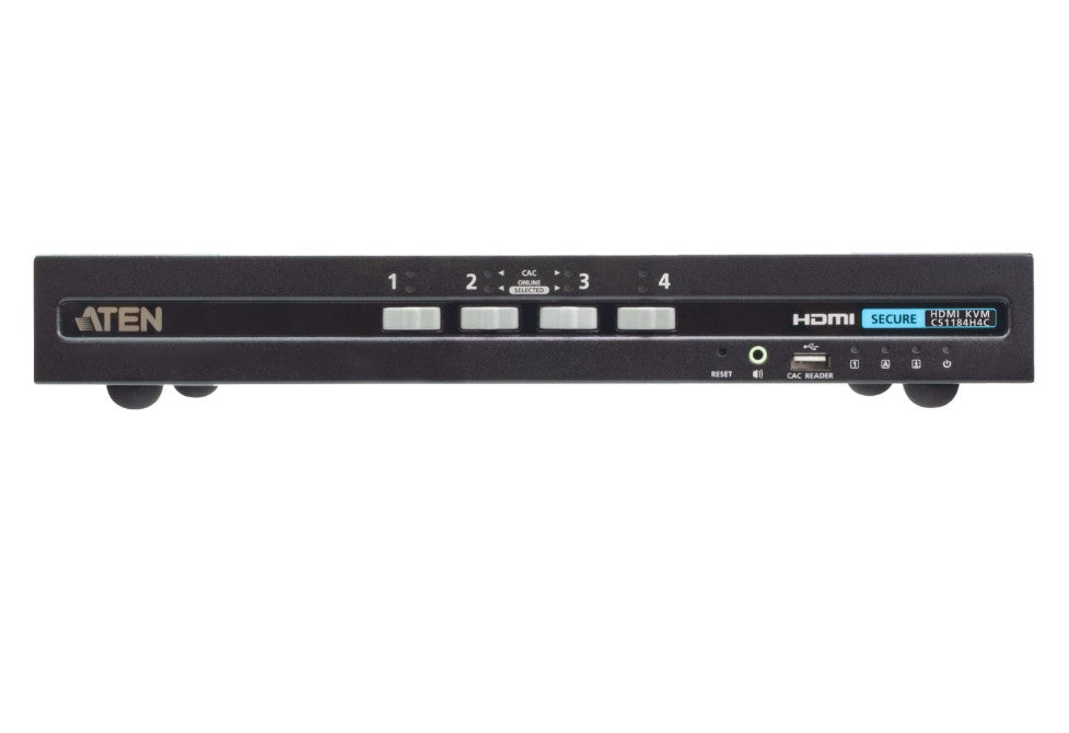 Aten 4-Port USB HDMI Secure KVM Switch with CAC (PSD PP v4.0 Compliant) - Image 4