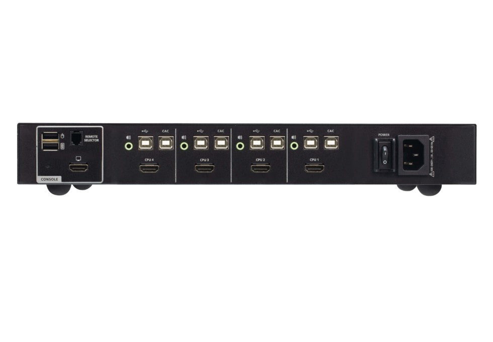 Aten 4-Port USB HDMI Secure KVM Switch with CAC (PSD PP v4.0 Compliant) - Image 2