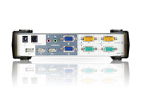 Aten Desktop KVMP Switch 2 Port Dual Display VGA w/ audio, 2x Custom KVM Cables Included, 2x USB Port, Selection Via Front Panel - Image 2