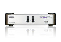 Aten Desktop KVMP Switch 2 Port Dual Display VGA w/ audio, 2x Custom KVM Cables Included, 2x USB Port, Selection Via Front Panel - Image 3
