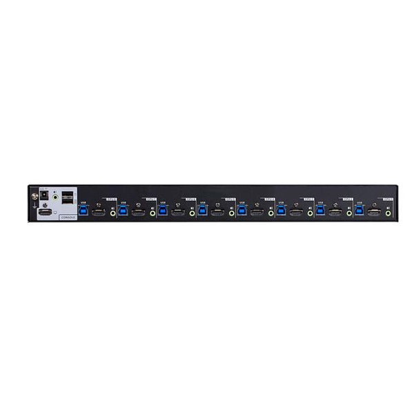Aten 8-Port USB 3.0 4K HDMI KVM Switch, Port Selection: OSD,Hotkey, Pushbutton, RS-232 Commands