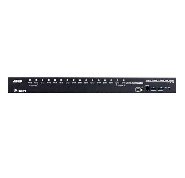 Aten 16-Port USB 3.0 4K HDMI KVM Switch, Port Selection: OSD, Hotkey, Pushbutton, RS-232 Commands - Image 3
