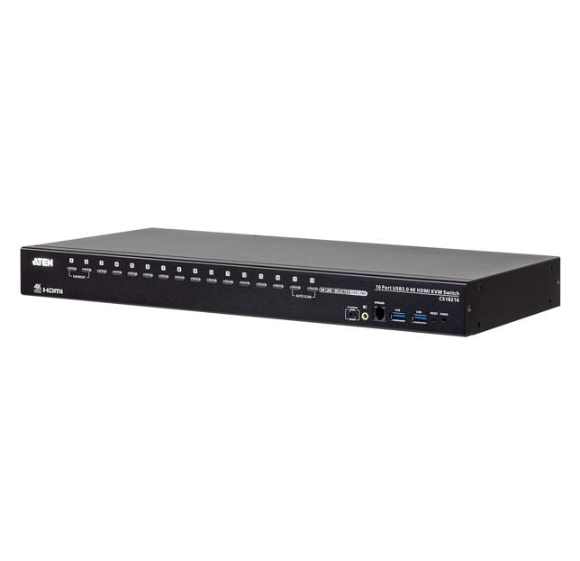 Aten 16-Port USB 3.0 4K HDMI KVM Switch, Port Selection: OSD, Hotkey, Pushbutton, RS-232 Commands - Image 4