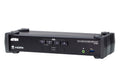 Aten Desktop KVMP Switch 4 Port Single Display 4k HDMI w/ audio mixer mode, Cables Included, Selection Via Front Panel - Image 1