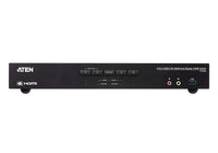Aten Desktop KVMP Switch 4 Port Dual Display 4k HDMI w/ audio, Cables Included, 2x USB Port, Selection Via Front Panel - Image 3