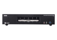 Aten Desktop KVMP Switch 4 Port Triple Display 4k DisplayPort w/ audio, Cables Included, 2x USB Port, Selection Via Front Panel - Image 3