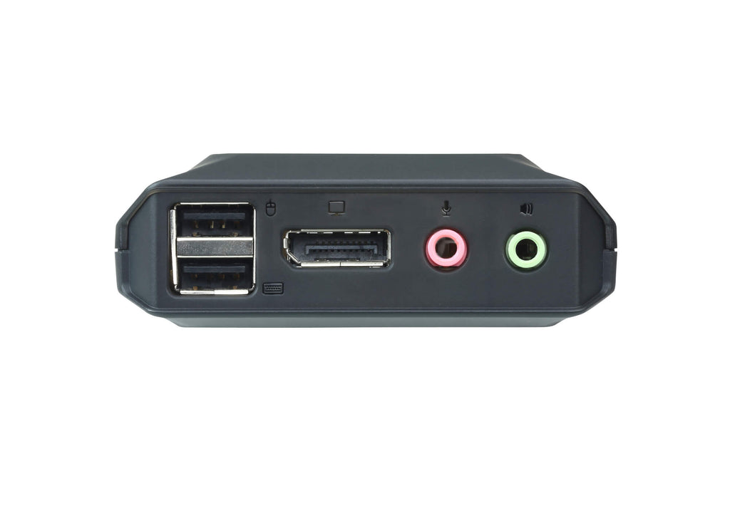 Aten Compact KVM Switch 2 Port Single Display Display Port w/ Audio, Remote Port Selector, USB Hot-Plugging - Image 4