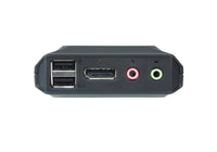 Aten Compact KVM Switch 2 Port Single Display Display Port w/ Audio, Remote Port Selector, USB Hot-Plugging - Image 4