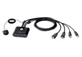 Aten 2-Port USB Full HD HDMI Cable KVM Switch - Image 1