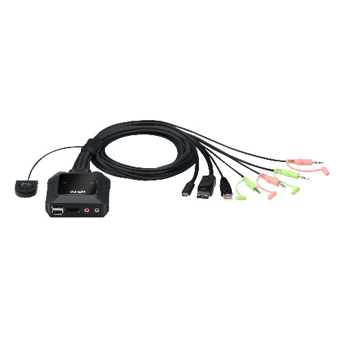 Aten 2-Port USB-C DisplayPort Hybrid Cable KVM Switch - Image 3