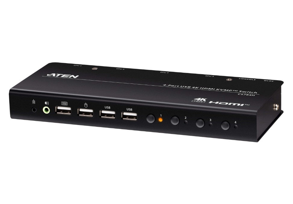 Aten 4-Port USB 4K HDMI KVMP™ Switch (Cables included) - Image 1