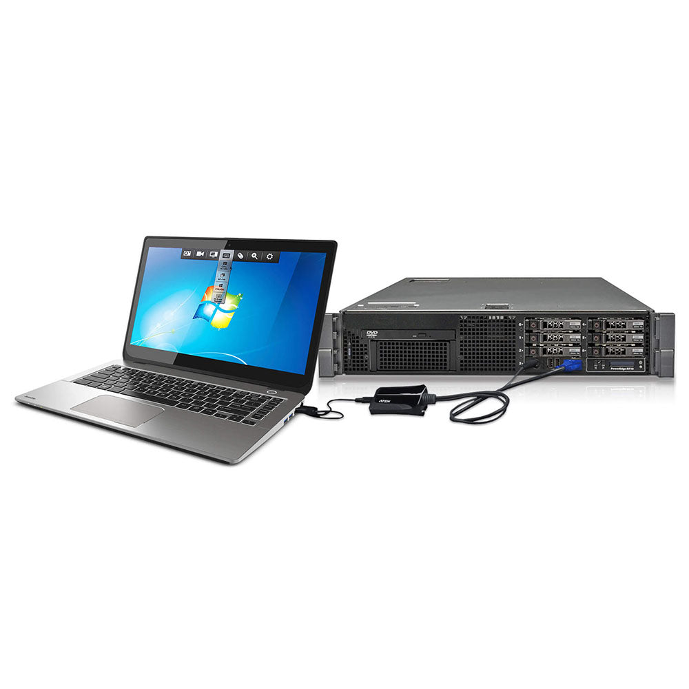 Aten Laptop USB KVM Console Crash Cart Adapter IT Kit - Image 2