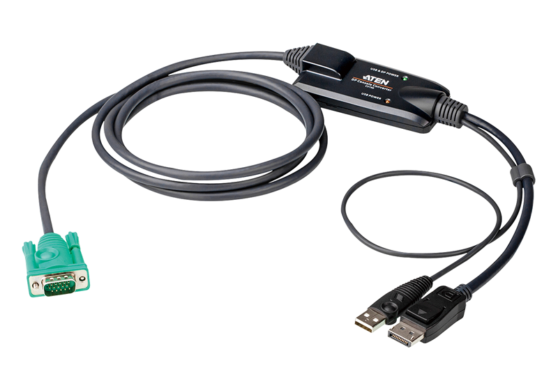 Aten DisplayPort Console Converter, connects an Aten SPHD (VGA KVM) interface switch to a DisplayPort and USB PC, up to 1920 x 1080 @ 60 Hz, compliant - Image 2