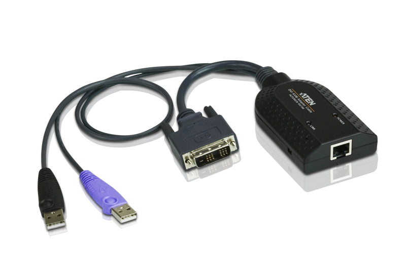 Aten KVM Cable Adapter with RJ45 to DVI, USB for KH, KL, KM and KN series - Image 1
