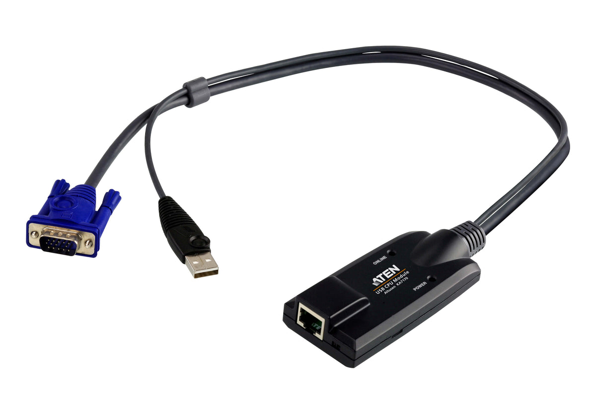 Aten KVM Cable Adapter with RJ45 to VGA & USB for KH, KL, KM and KN series - Image 2